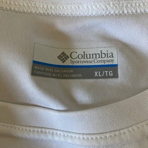 Columbia Mens PFG White Long Sleeve Fishing Shirt - Picture 11 of 15